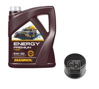 FEBI BILSTEIN Filtro Olio 5L MANNOL Energy Premium 5W-30 Per Suzuki Baleno FW EW