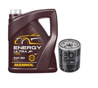 FEBI BILSTEIN Filtro Olio 5L MANNOL Energy Ultra JP 5W-20 Per Suzuki Samurai SJ