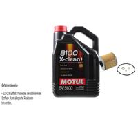 Febi BILSTEIN Filtro Olio 5L Motul 8100 x-Pulire+5W30 per BMW 3er Cabriolet E30