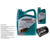 FEBI BILSTEIN Filtro Olio 6L ADDINOL SUPER LIGHT 0540 Per Saab 9-3 YS3D 2.0I 2.0