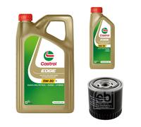 FEBI BILSTEIN Filtro Olio 6L CASTROL EDGE 5W-30 Per Mazda Tribute EP 3.0 V6 24V