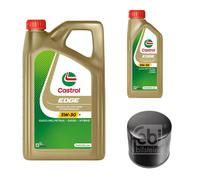 FEBI BILSTEIN Filtro Olio 6L CASTROL EDGE 5W-30 Per Toyota Corolla Liftback