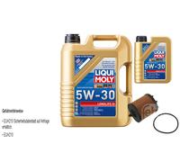 FEBI BILSTEIN Filtro Olio 6L Liqui Moly 5W30 Longlife3 Per Saab 9-3 YS3F 2.0 T