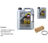 Febi BILSTEIN Filtro Olio 6L Liqui Moly Top Tec 4100 5W-40 per Audi Tt 8J3 2.0