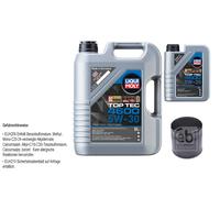 FEBI BILSTEIN Filtro Olio 6L Liqui Moly Top Tec 4600 5W-30 Per Peugeot Boxer