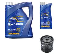 FEBI BILSTEIN Filtro Olio 6L MANNOL Classic 10W-40 Per Dacia Duster JS_ 1.5 dCi
