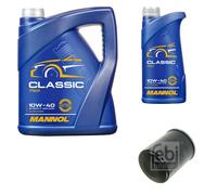 FEBI BILSTEIN Filtro Olio 6L MANNOL Classic 10W-40 Per Honda Jazz II GD_ GE3 GE2