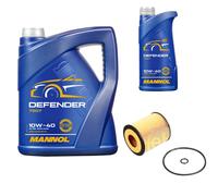 FEBI BILSTEIN Filtro Olio 6L MANNOL Defender 10W-40 per Mazda 6 Hatchback GG 2.0