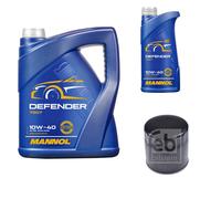 Febi BILSTEIN Filtro Olio 6L mannol Defender 10W-40 per Peugeot Boxer Scatola