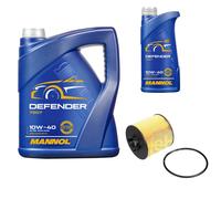 Febi BILSTEIN Filtro Olio 6L mannol Defender 10W-40 per VW Touran 1T1 1T2 1.4