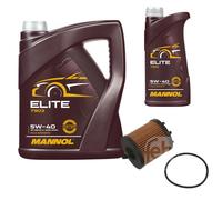 FEBI BILSTEIN Filtro Olio 6L MANNOL Elite 5W-40 Per Opel Vectra C CC A05 2.2