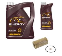FEBI BILSTEIN Filtro Olio 6L MANNOL Energy 5W-30 Per BMW 3er Touring E46 320d