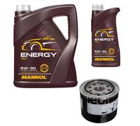 FEBI BILSTEIN Filtro Olio 6L MANNOL Energy 5W-30 Per Nissan Micra IV K13 1.2