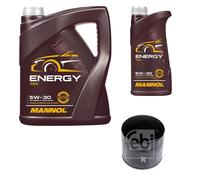 FEBI BILSTEIN Filtro Olio 6L MANNOL Energy 5W-30 Per Nissan NP300 Navara