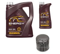 FEBI BILSTEIN Filtro Olio 6L MANNOL Energy 5W-30 Per VW UP 121 122 BL1 BL2 1.0