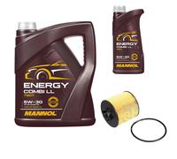 Febi BILSTEIN Filtro Olio 6L mannol Energy Combi Ll 5W-30 per VW Golf V 1K1 1.4