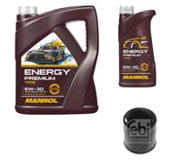 Febi BILSTEIN Filtro Olio 6L mannol Energy Premium 5W-30 per Hyundai i10 Ba Ia