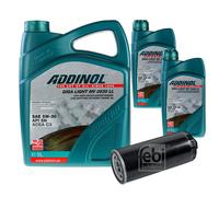 FEBI BILSTEIN Filtro Olio 7L ADDINOL GIGA LIGHT MV 0530 LL Per Audi A6 Avant 4B