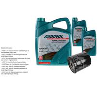 FEBI BILSTEIN Filtro Olio 7L ADDINOL SUPER LIGHT 0540 Per Saab 9-3 YS3D 2.0i 2.0