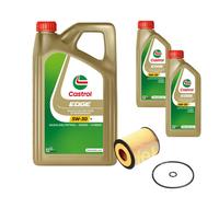 FEBI BILSTEIN Filtro Olio 7L CASTROL EDGE 5W-30 Per Mazda 6 Hatchback GG 2.0 1.8