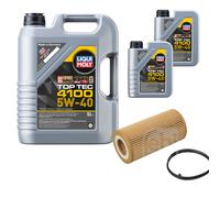 Febi BILSTEIN Filtro Olio 7L Liqui Moly Top Tec 4100 5W-40 per Audi Tt 8J3 2.0