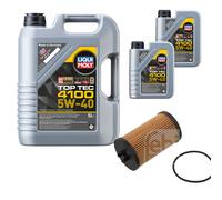 Febi BILSTEIN Filtro Olio 7L Liqui Moly Top Tec 4100 5W-40 per Opel Corsa D S07