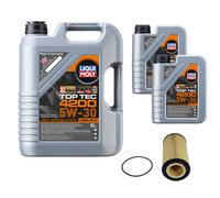Febi BILSTEIN Filtro Olio 7L Liqui Moly Top Tec 4200 5W-30 per Audi A8 4E_6.0