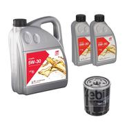 FEBI BILSTEIN Filtro Olio 7L Longlife 5W-30 Per Suzuki Vitara LY 1.6 AllGrip SX4