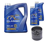FEBI BILSTEIN Filtro Olio 7L MANNOL Classic 10W-40 Per Peugeot Boxer Kasten