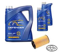 Febi Bilstein Filtro Olio 7L Mannol Defender 10W-40 Per Mercedes-Benz E-Klasse