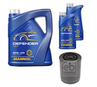 Febi BILSTEIN Filtro Olio 7L mannol Defender 10W-40 per Renault Master II Kasten