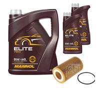 FEBI BILSTEIN Filtro Olio 7L MANNOL Elite 5W-40 Per Audi A5 Cabriolet 8F7 S5