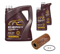 FEBI BILSTEIN Filtro Olio 7L MANNOL Energy Combi LL 5W-30 Per Mercedes-Benz