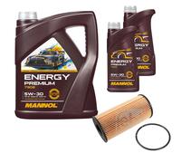 Febi BILSTEIN Filtro Olio 7L mannol Energy Premium 5W-30 per Nissan Qashqai + 2