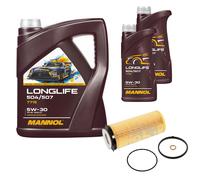 Febi BILSTEIN Filtro Olio 7L mannol Longlife 504/507 5W-30 per BMW X5 E70