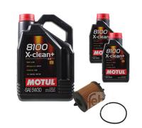 FEBI BILSTEIN Filtro Olio 7L Motul 8100 X-Clean+ 5W30 Per Saab 9-3 YS3F 2.0 T
