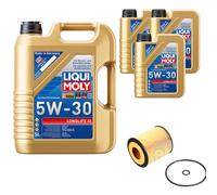 FEBI BILSTEIN Filtro Olio 8L Liqui Moly 5W30 Longlife3 Per Mazda 6 Hatchback GG