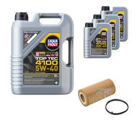 Febi BILSTEIN Filtro Olio 8L Liqui Moly Top Tec 4100 5W-40 per Audi Tt 8J3 2.0