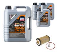 FEBI BILSTEIN Filtro Olio 8L Liqui Moly Top Tec 4200 5W-30 Per Hyundai Tucson JM