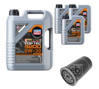 FEBI BILSTEIN Filtro Olio 8L Liqui Moly Top Tec 4200 5W-30 Per KIA Carens III UN