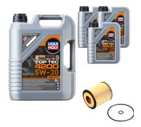 FEBI BILSTEIN Filtro Olio 8L Liqui Moly Top Tec 4200 5W-30 Per Mazda 6 Hatchback