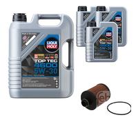 FEBI BILSTEIN Filtro Olio 8L Liqui Moly Top Tec 4600 5W-30 Per Opel Corsa D S07