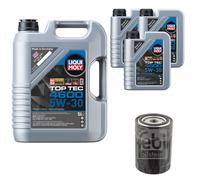 Febi BILSTEIN Filtro Olio 8L Liqui Moly Top Tec 4600 5W-30 per Peugeot Boxer