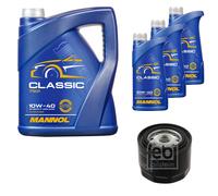 Febi BILSTEIN Filtro Olio 8L mannol Classic 10W-40 per Fiat Ducato Bus 244 _ 2.3