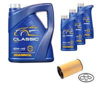 Febi BILSTEIN Filtro Olio 8L mannol Classic 10W-40 per Mercedes-Benz W211