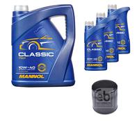 FEBI BILSTEIN Filtro Olio 8L MANNOL Classic 10W-40 Per Peugeot Boxer Kasten