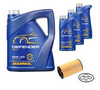 Febi Bilstein Filtro Olio 8L Mannol Defender 10W-40 Per Mercedes-Benz E-Class