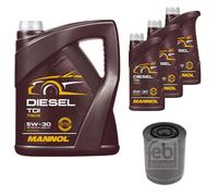 Febi BILSTEIN Filtro Olio 8L mannol Diesel Tdi 5W-30 per Peugeot Boxer Box 244