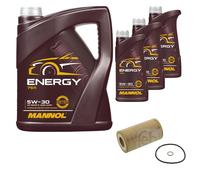 FEBI BILSTEIN Filtro Olio 8L MANNOL Energy 5W-30 Per BMW 3er Touring E46 320d