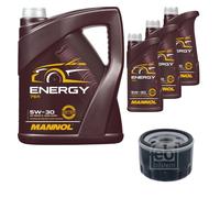 FEBI BILSTEIN Filtro Olio 8L MANNOL Energy 5W-30 Per Dacia Duster KS_ 1.6 16V